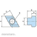 IMAO BJ756 Diamond T-slot nut