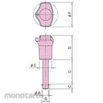 IMAO BLP-SUS Ball Lock Pin (Resin Grip Type)