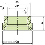 IMAO BB1 reverse mount bushing