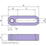 IMAO BJ158 Strap with Screw Hole