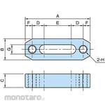IMAO BJ159 Plain Strap (with screw holes)