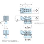 IMAO BJ202-T Adjustable Side Stopper (T-Groove Type)