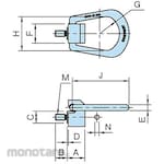 IMAO SHR Side Swivel Hoist Ring