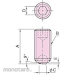 IMAO BSFJ Ball screw (Engineering plastic hemisphere type)