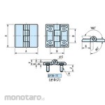 IMAO EFTH engineering plastic flat hinge