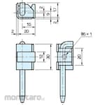 IMAO PLH301 Pin lock hinge