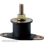 TRUSCO Round Type Rubber Vibration Isolator, One Side Washer Type