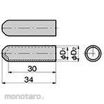 Takigen Rod Rod Cap (For Φ6)