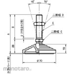 IMAO LVA70 / LVAR70 Engineering plastic leveling pad