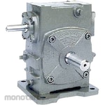 Maki Shinko Single-stage worm gear reducer (solid shaft) A-series AWP100 model with legs