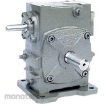 Maki Shinko Single-stage worm gear reducer (solid shaft) A-series AWP155 model with legs