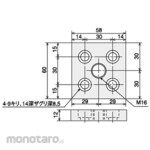 SUS Foot Base 6060 2S
