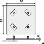 SUS Frame Cap 90/90