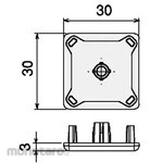 SUS Frame Cap N30 / 30