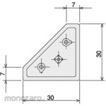 SUS Hard Bracket Cap (Light Gray)