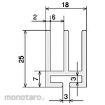 SUS Slide Rail 2 Rows Standard Length