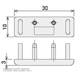 SUS T-Slot Frame Cap 1030