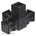 TRUSCO Joint F for linear paper tube (with holes in 4 directions)