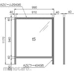 SUS 40 Safety Fence High Rigidity H1170-2 T5