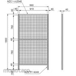 SUS 40 Safety Fence High Rigidity H1800 Aa