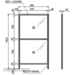 SUS 40 Safety Fence High Rigidity H1800-22 T5