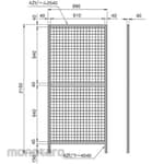 SUS 40 Safety Fence High Rigidity H2150 Cc