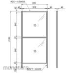 SUS 40 Safety Fence High Rigidity H2150-22 T5