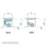 NOK Oil Seal SB Type Silicone (Sil Oli)