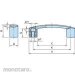 IMAO EAG-CF Ergo arch grip (flexible type)