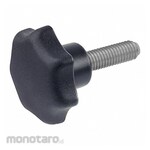 JW WINCO Plastic Hand Knob w/ Stainless Steel Stud w/ Plastic Tip