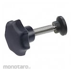 JW WINCO Plastic Hand Knob w/ Stainless Steel Stud w/ Swivel Thrust Pad