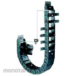 IGUS Energy Chain Cable Protection Tube, Inner Width 125mm, Outer Width 141mm, Bend Radius R75mm, 2500.12.075.0 Series