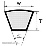 Mitsuboshi V Belt K Type Red