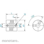 Miki pulley Helical Coupling 1441, 3000 Models