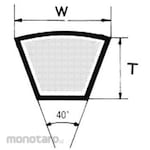 Mitsuboshi Belting V Belt K Type Red