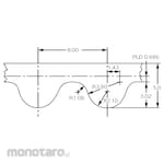 Gates Unitta Asia Power Grip EV Belt EV8YU Type Width 20mm