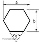 Mitsuboshi Plain Hexagon Rope