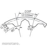 Mitsuboshi Timing Belt T 80 Type (Polyurethane) 30 Series