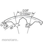 Mitsuboshi Timing Belt T 80 Type (Polyurethane) 370 Series