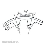 Mitsuboshi Timing Belt Xh Type Belt Width 300
