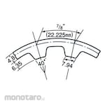 Mitsuboshi Timing Belt Xh Type Belt Width 600