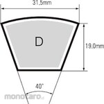 Mitsuboshi V-Belt Shaped Red Type-D (83 to 199inch)