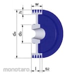 NBK (Nabeya Bi-tech Kaisha) SP Pulley SP8V