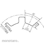 Gates Unitta Asia Power grip timing pulley H type