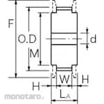 Mitsuboshi Timing Pulley H Type