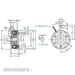 Miki pulley Model CS excitation clutch (bearing mounting)