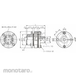 Miki pulley Servo Flex Coupling SFS-W (Double Element, Tapered Shaft) SFS-06W-12M-11C