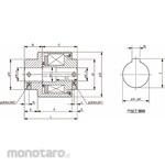Miki pulley Torque limiter 2-shaft butt type TT Series TT-2-01-11-11-1NM