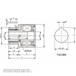 Miki pulley Torque limiter, wrap-around type TT Series TT-1X-03-10-0.2NM