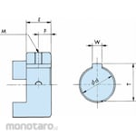TSUBAKI (Tsubakimoto Chain) Jaw Flex Coupling L Series Hub